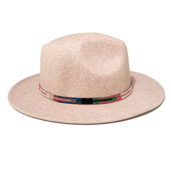 hat band - cream rainbow stripe by ink + alloy