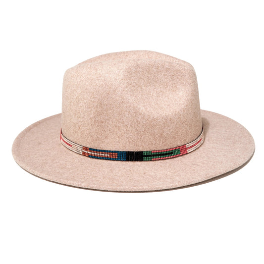 hat band - cream rainbow stripe by ink + alloy
