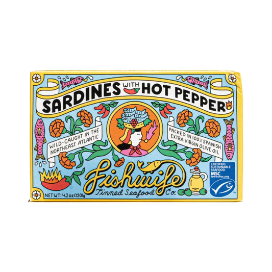 snack - sardines - hot pepper by fishwife