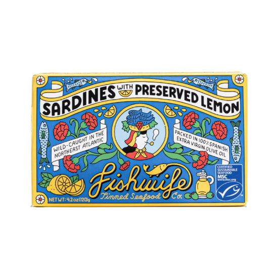 snack - sardines - preserved lemon by fishwife