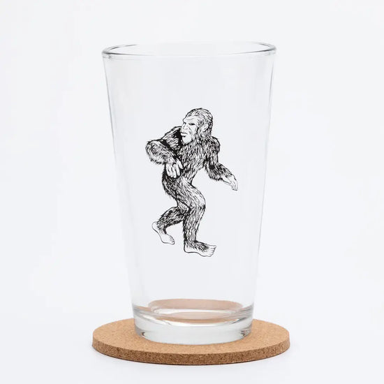 pint glass - bigfoot/sasquatch by counter couture