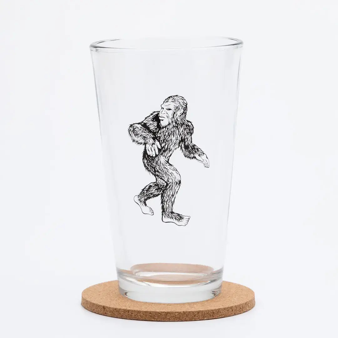pint glass - bigfoot/sasquatch by counter couture