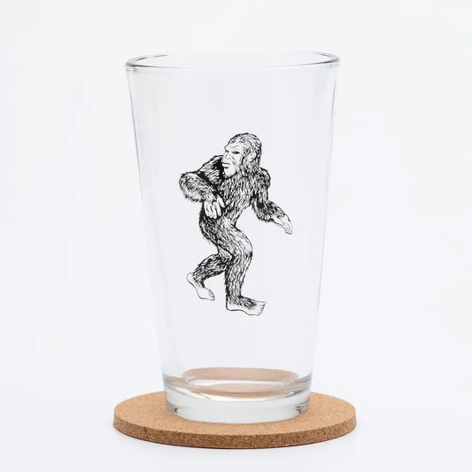 pint glass - bigfoot/sasquatch by counter couture