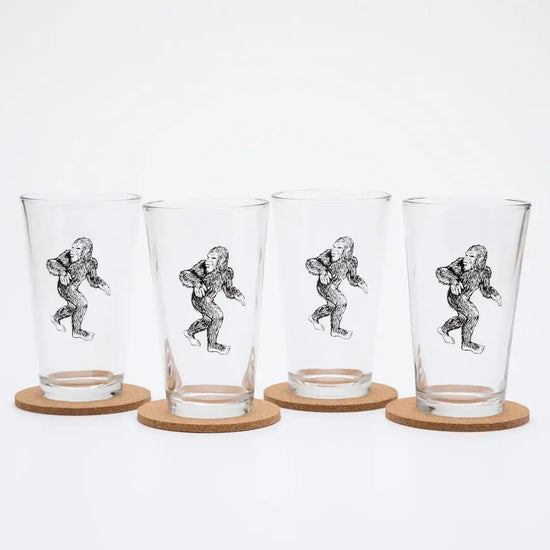 pint glass - bigfoot/sasquatch by counter couture