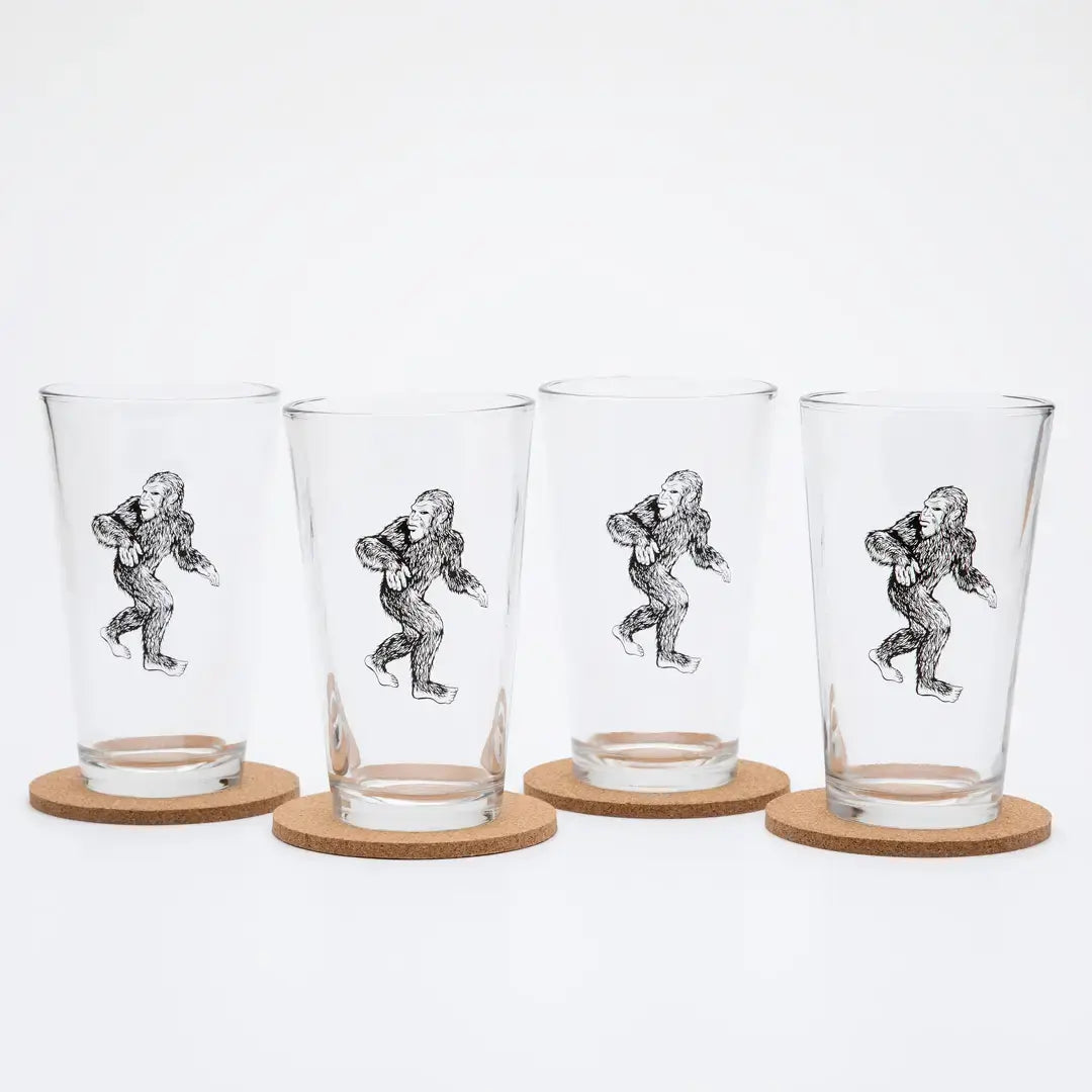 pint glass - bigfoot/sasquatch by counter couture