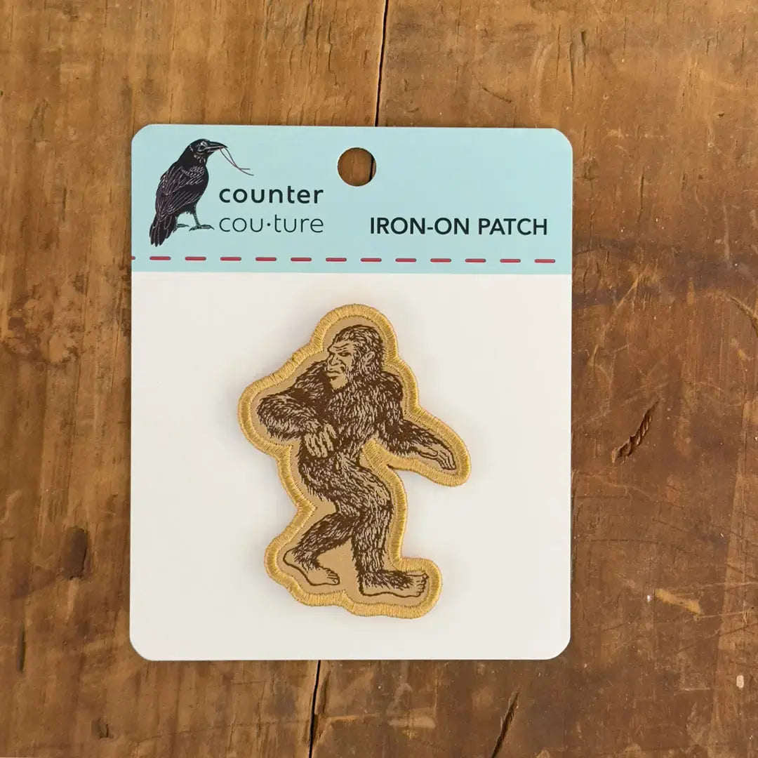 patch - iron-on woven - sasquatch by counter couture