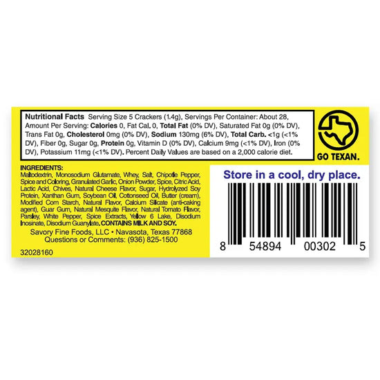 seasoning - party cracker by savory fine foods