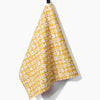tea towel - microfiber - scandi spring yellow by geometry house