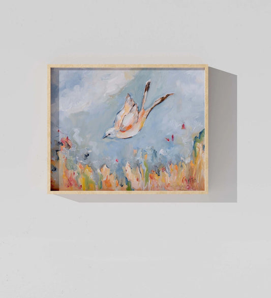 art print - scissortail flycatcher by mary james ketch studio