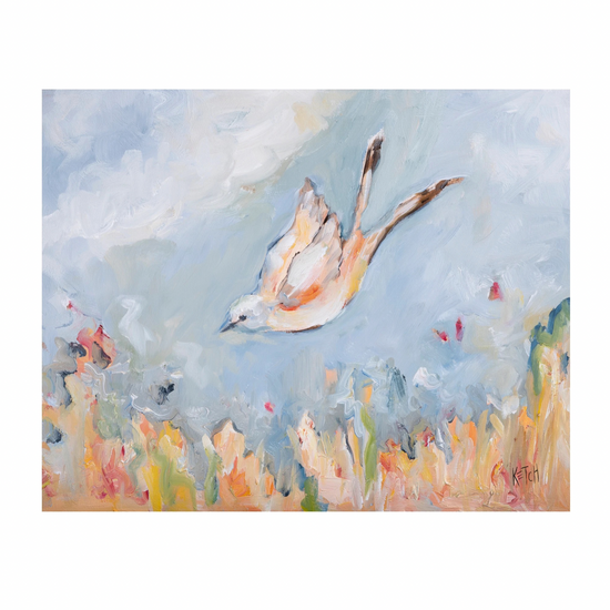 art print - scissortail flycatcher by mary james ketch studio