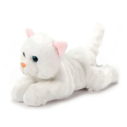 toy - animal plush - scoopz - cat white by the petting zoo