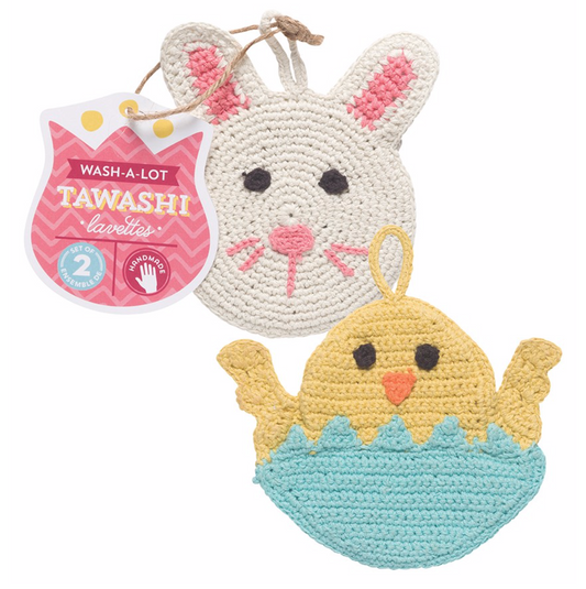 tawashi set - easter (bunny/chick) by now designs