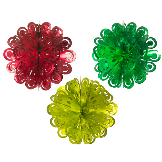 recycled decorations - medium ball (3 colors) by acorn & will