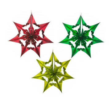 recycled decorations - spherical star (2 colors) by acorn & will