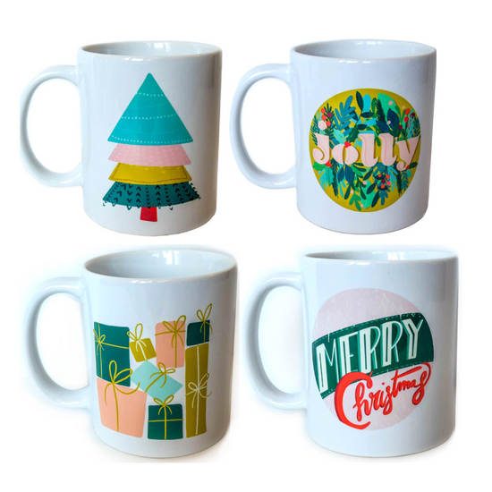 holiday mugs - plenty - 3 designs by plenty