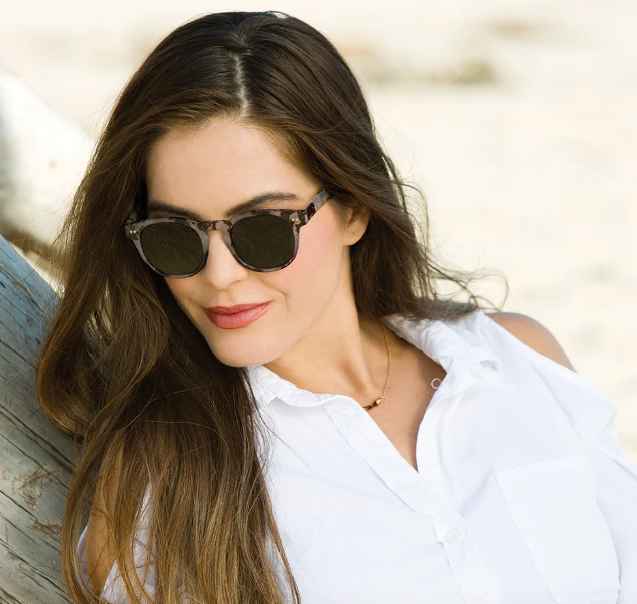 sunglasses - indie - ivory tortoise/smoke lens by blue planet eyewear