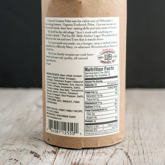 worcestershire sauce - col pabst - 8 oz by colonel pabst