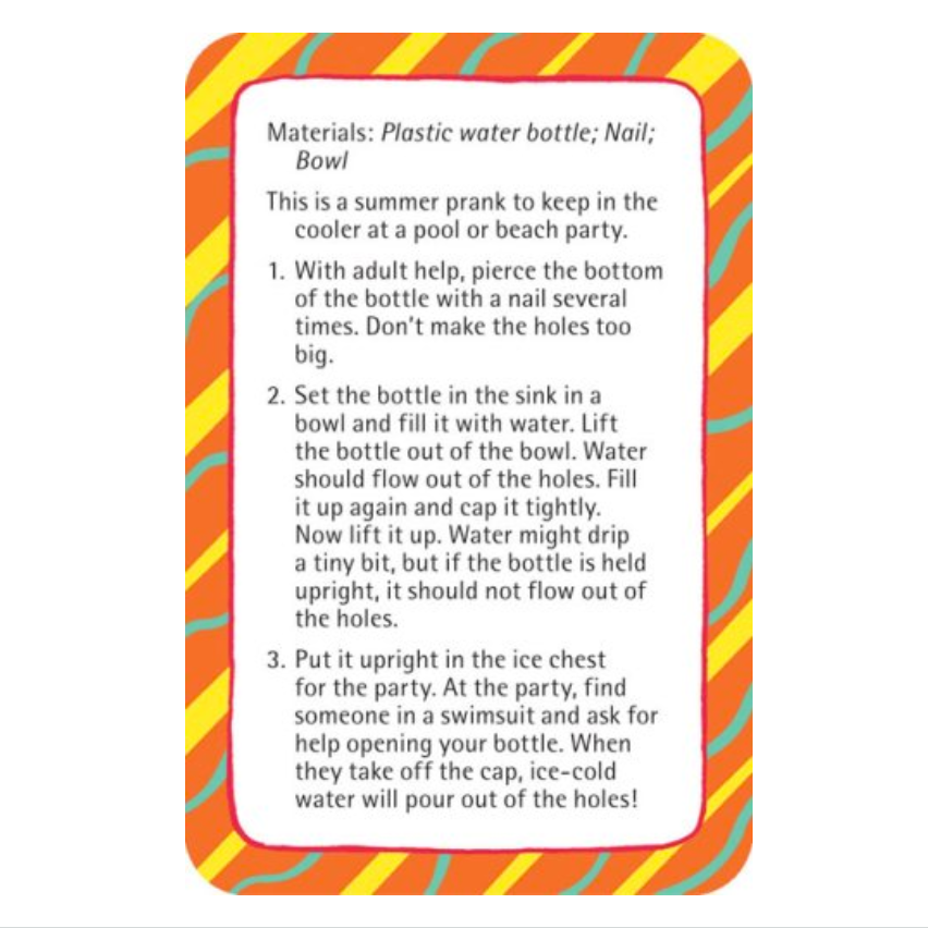 card game - 52 cool tricks for kids by chronicle books