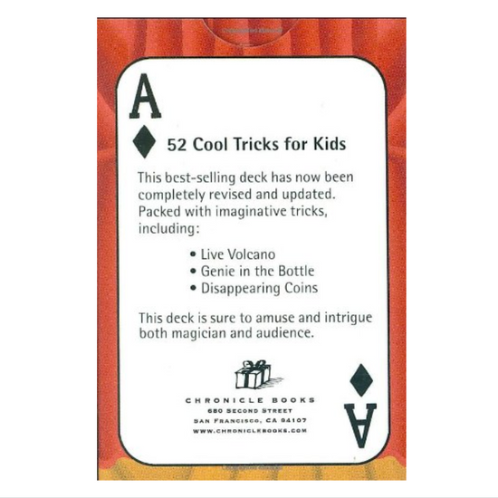 card game - 52 cool tricks for kids by chronicle books