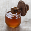 honey jar - mini - teak & glass by be home