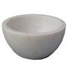 bowl - white marble - small by be home