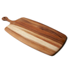 cutting board - acacia wood - tapered w/ rounded handle by be home