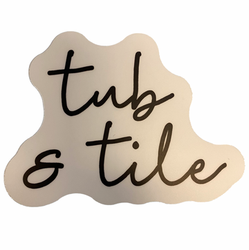 sticker - tub & tile by stickers northwest
