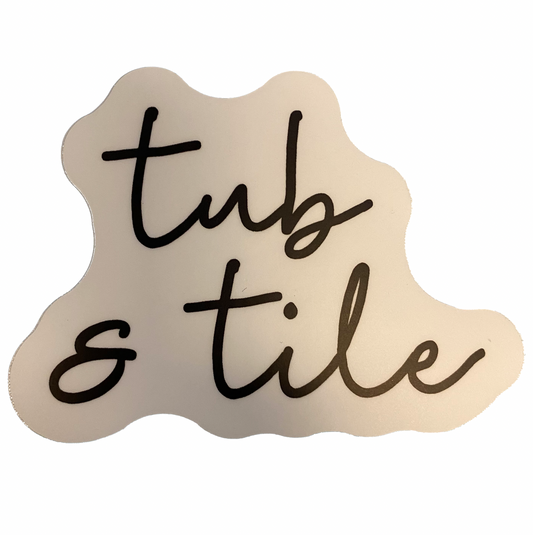 sticker - tub & tile by stickers northwest
