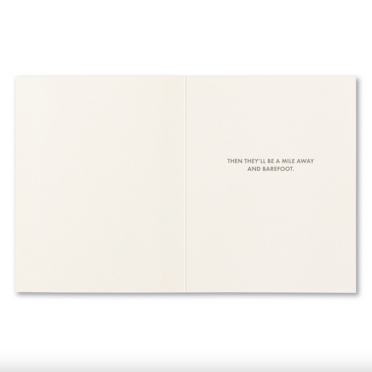 card - just for laughs - walk a mile by compendium