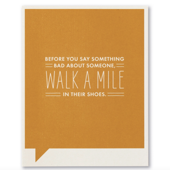 card - just for laughs - walk a mile by compendium