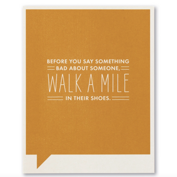 card - just for laughs - walk a mile by compendium