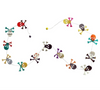 garland - paper skulls by giftsland