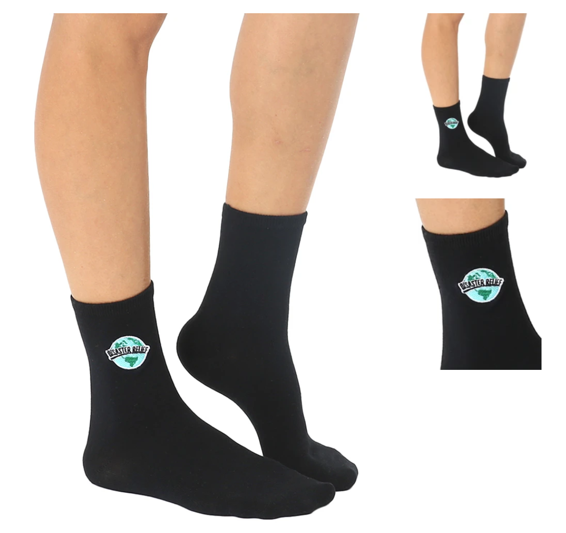 socks - charity - disaster relief by living royal