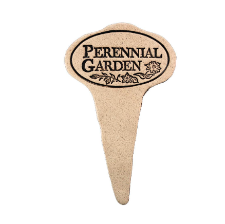 garden sign - "theme" - perennial garden by amaranth stoneware