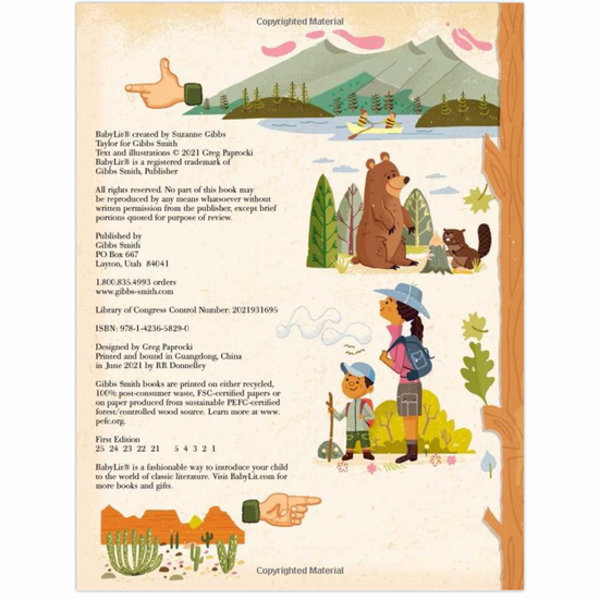 boad book - babylit alphabet - b is for bison by gibbs smith