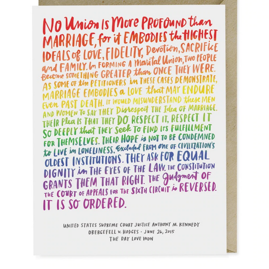 card - love wins by emily mcdowell