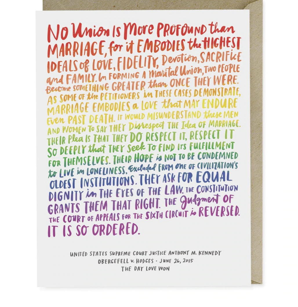 card - love wins by emily mcdowell