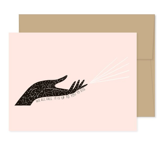 card - we all fall by gingiber