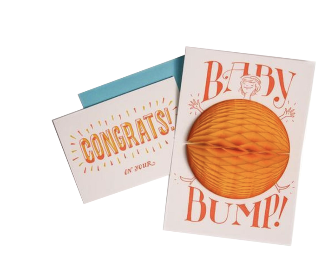 card - baby bump surprise by ladyfingers letterpress