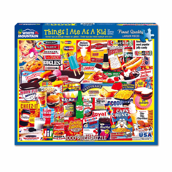 puzzle - 1000pc - things i ate as a kid by white mountain puzzles