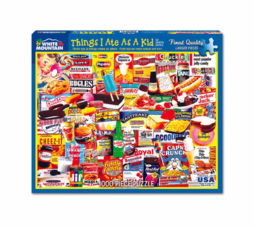 puzzle - 1000pc - things i ate as a kid by white mountain puzzles