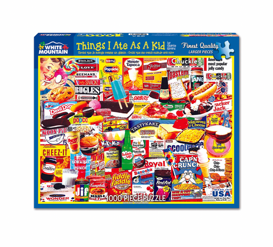 puzzle - 1000pc - things i ate as a kid by white mountain puzzles