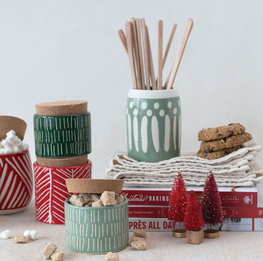 canister - cork lid by creative co-op