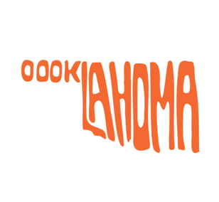 sticker - oklahoma - bubble orange by plenty