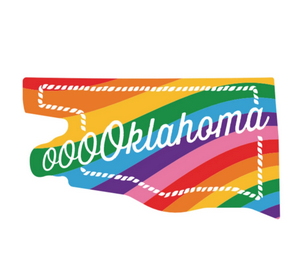 sticker - oklahoma - rope rainbow by plenty