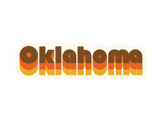 sticker - oklahoma sunset repeat by plenty