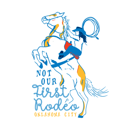 sticker-oklahoma city-first rodeo by plenty