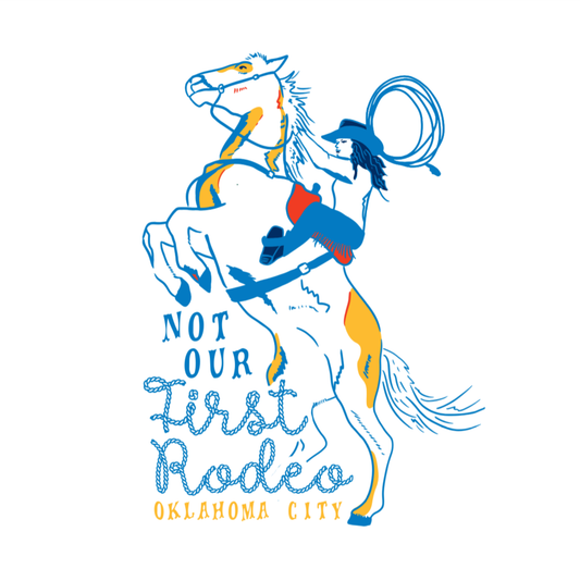 sticker-oklahoma city-first rodeo by plenty