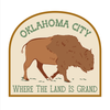 sticker - oklahoma city - where the buffalo by plenty