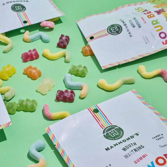 candy - gummi sour bears by hammond's